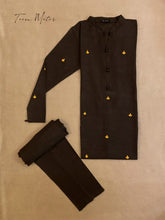 Brown 2pc Emb Khadder