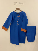 Blue 2pc “Kahdder Embroidered”