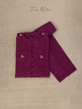 Burgandy 2pc Emb khadder