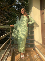 Green 3pc “Silk Luxe” Flat 40 % OFF