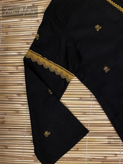 Black 3pc Khaddar