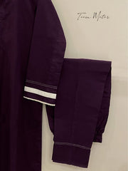 Plum 2pc “Damask “