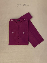 Burgandy 2pc Emb “Khaddar”