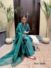 Green 3pc “ Raw silk”